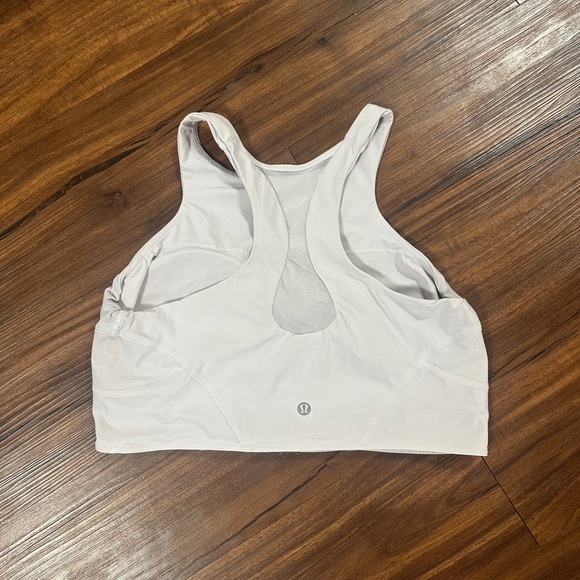 Lululemon Women's Athletic White Sports Bra Size 10 - Picture 2 of 3